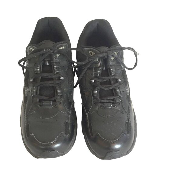 Vionic Walker Womens 9.5 Sneakers Black Leather & Mesh - Picture 2 of 8